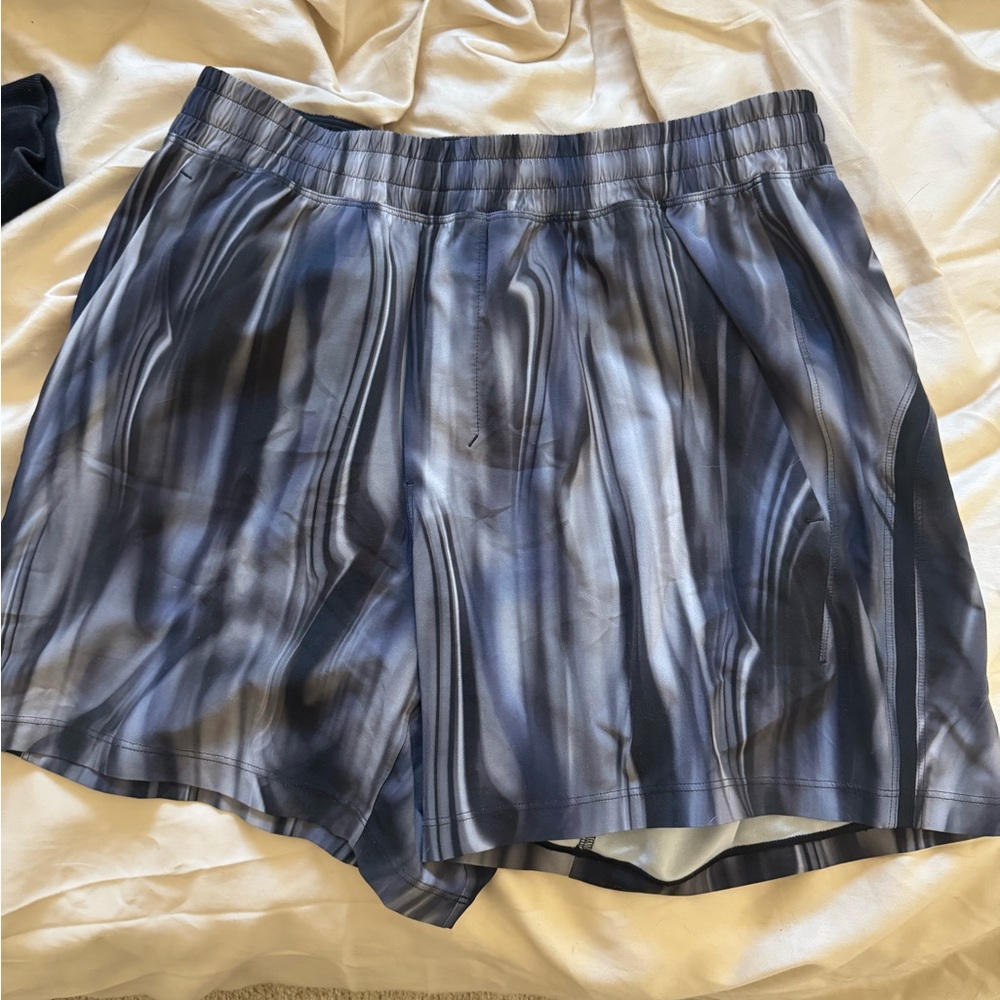 Stylish Blue and Gray Men’s Shorts